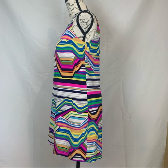 Amanda Uprichard Multicolor Pink Print Dress Sz. P - Picture 4 of 11